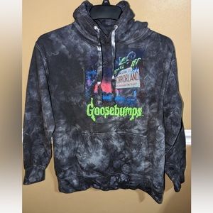 Goosebumps Books Welcome To Horrorland Tie Dye Hoodie Sweatshirt Unisex Medium